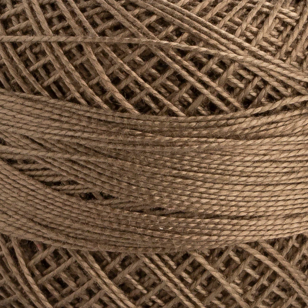 Domino Cotton Perle Size 12 Embroidery Thread (5 g), Mink - 4590012-00393 - Image 3