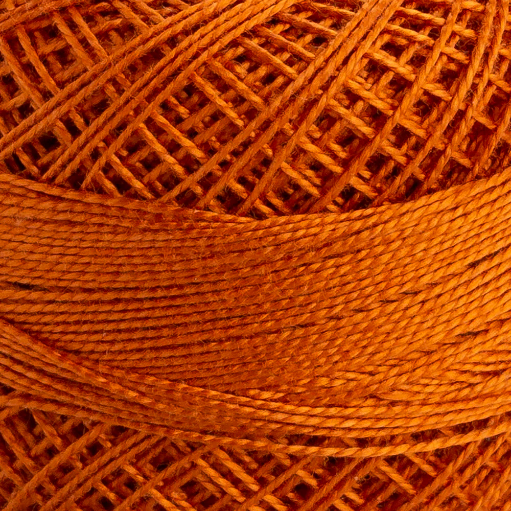 Domino Cotton Perle Size 12 Embroidery Thread (5 g), Orange - 4590012-01049 - Image 3