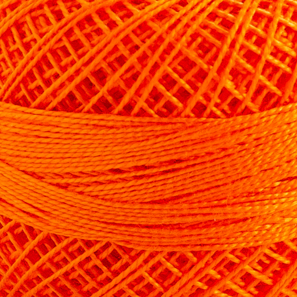 Domino Cotton Perle Size 12 Embroidery Thread (5 g), Orange - 4590012-330 - Image 3