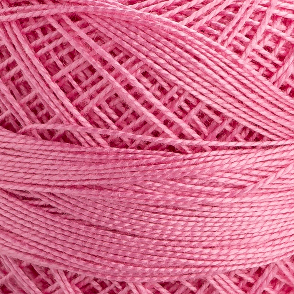Domino Cotton Perle Size 12 Embroidery Thread (5 g), Pink - 4590012-00066 - Image 3