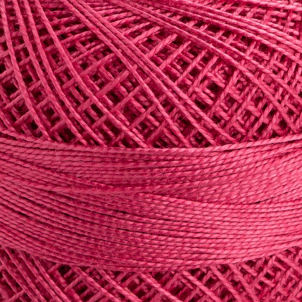 Domino Cotton Perle Size 12 Embroidery Thread (5 g), Pink - 4590012-00077 - Image 3
