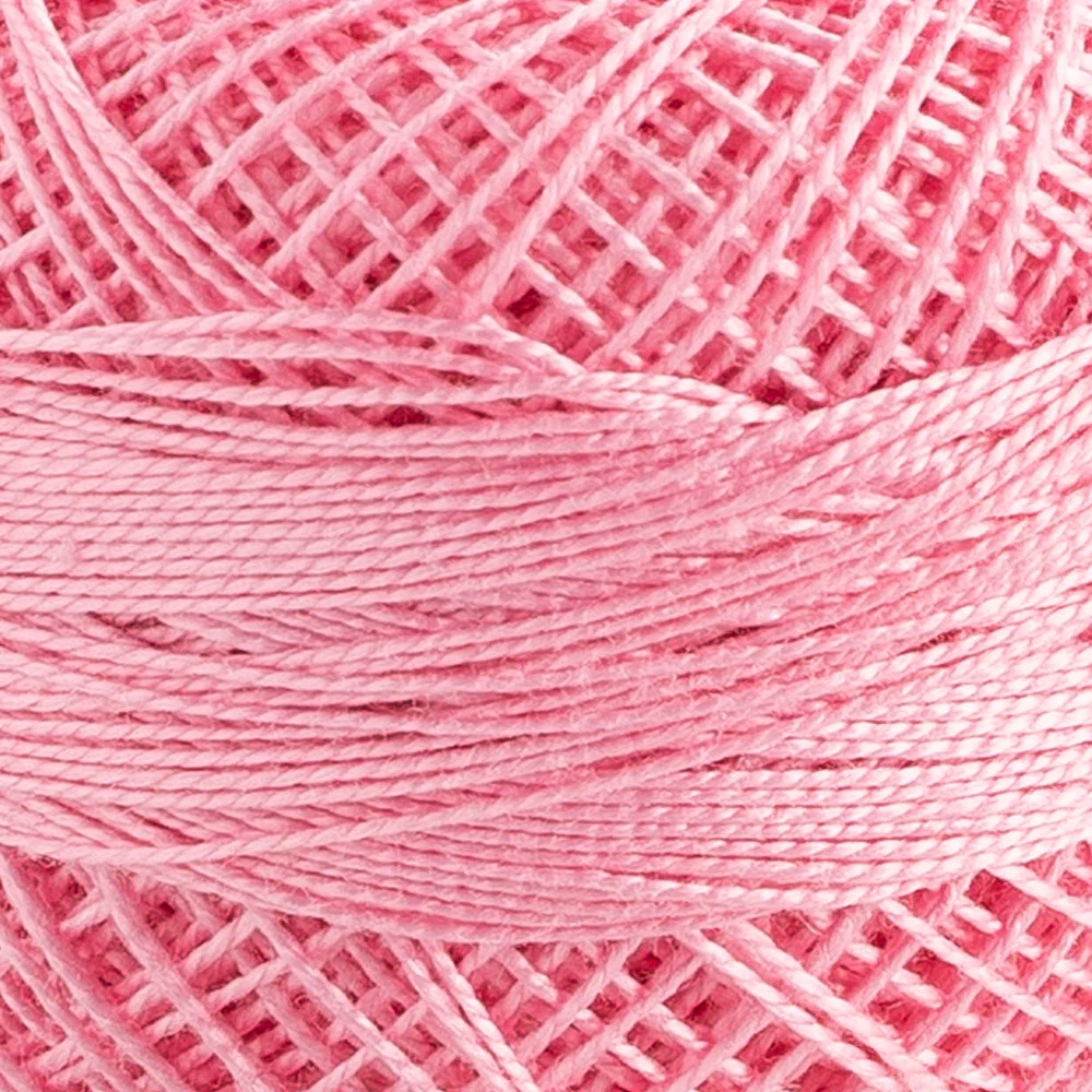 Domino Cotton Perle Size 12 Embroidery Thread (5 g), Pink - 4590012-1094 - Image 3