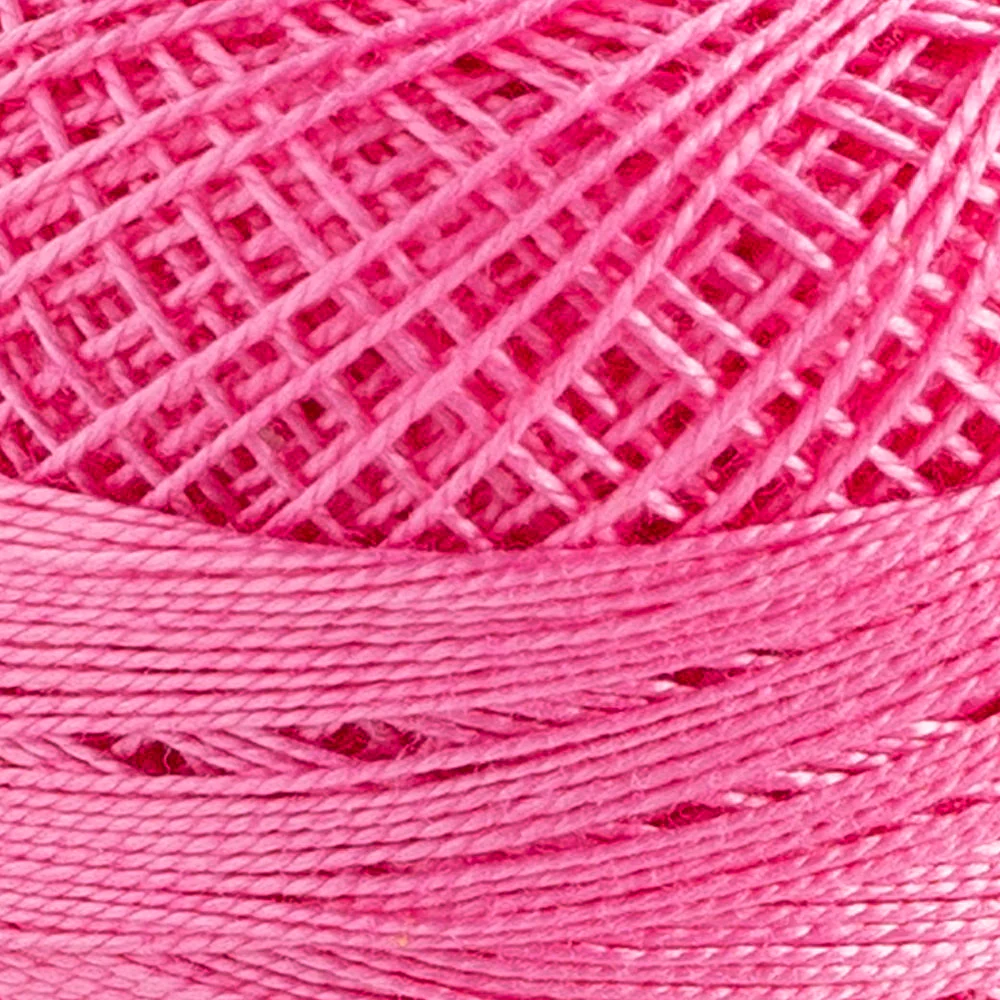 Domino Cotton Perle Size 12 Embroidery Thread (5 g), Pink - 4590012-848 - Image 3