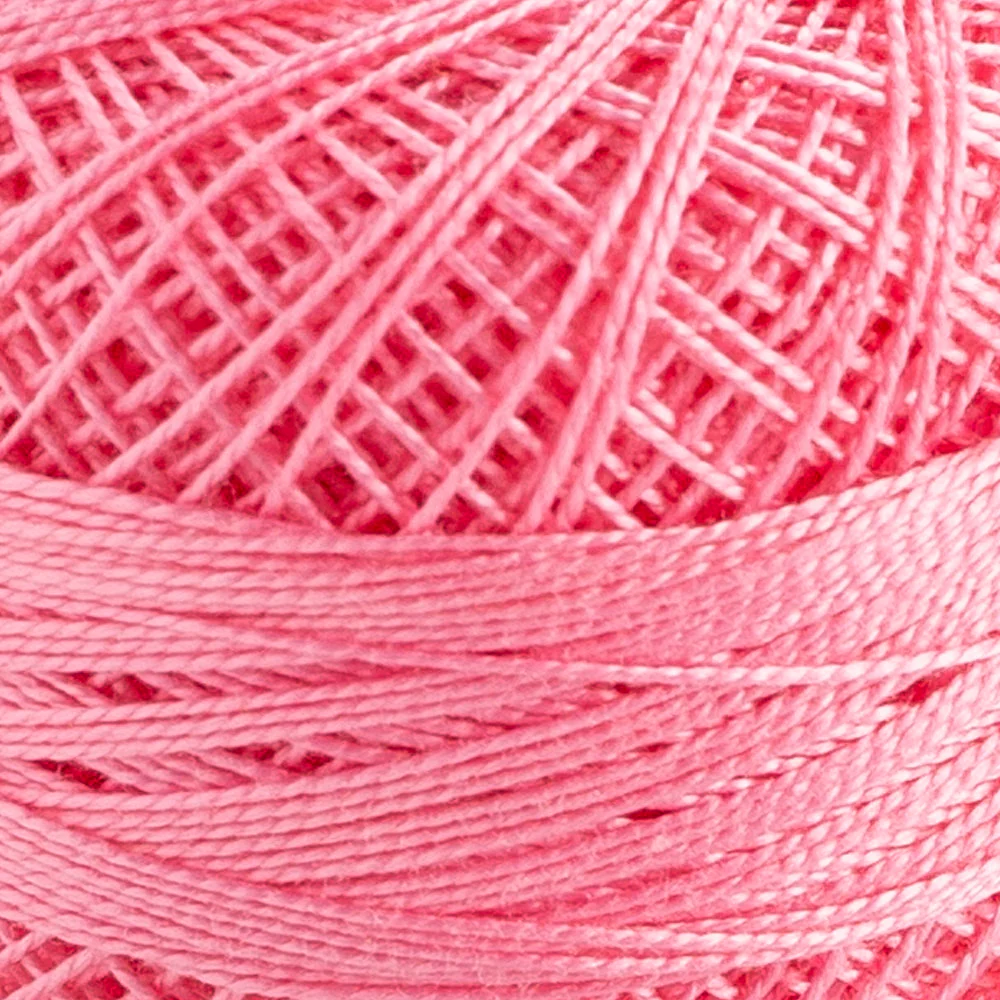 Domino Cotton Perle Size 12 Embroidery Thread (5 g), Pink - 4590012-K0002 - Image 3