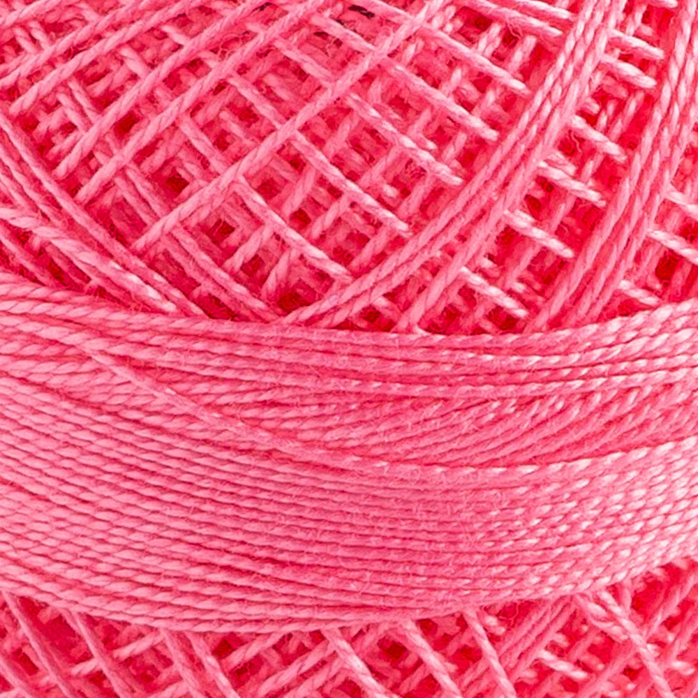 Domino Cotton Perle Size 12 Embroidery Thread (5 g), Pink - 4590012-K0033 - Image 3