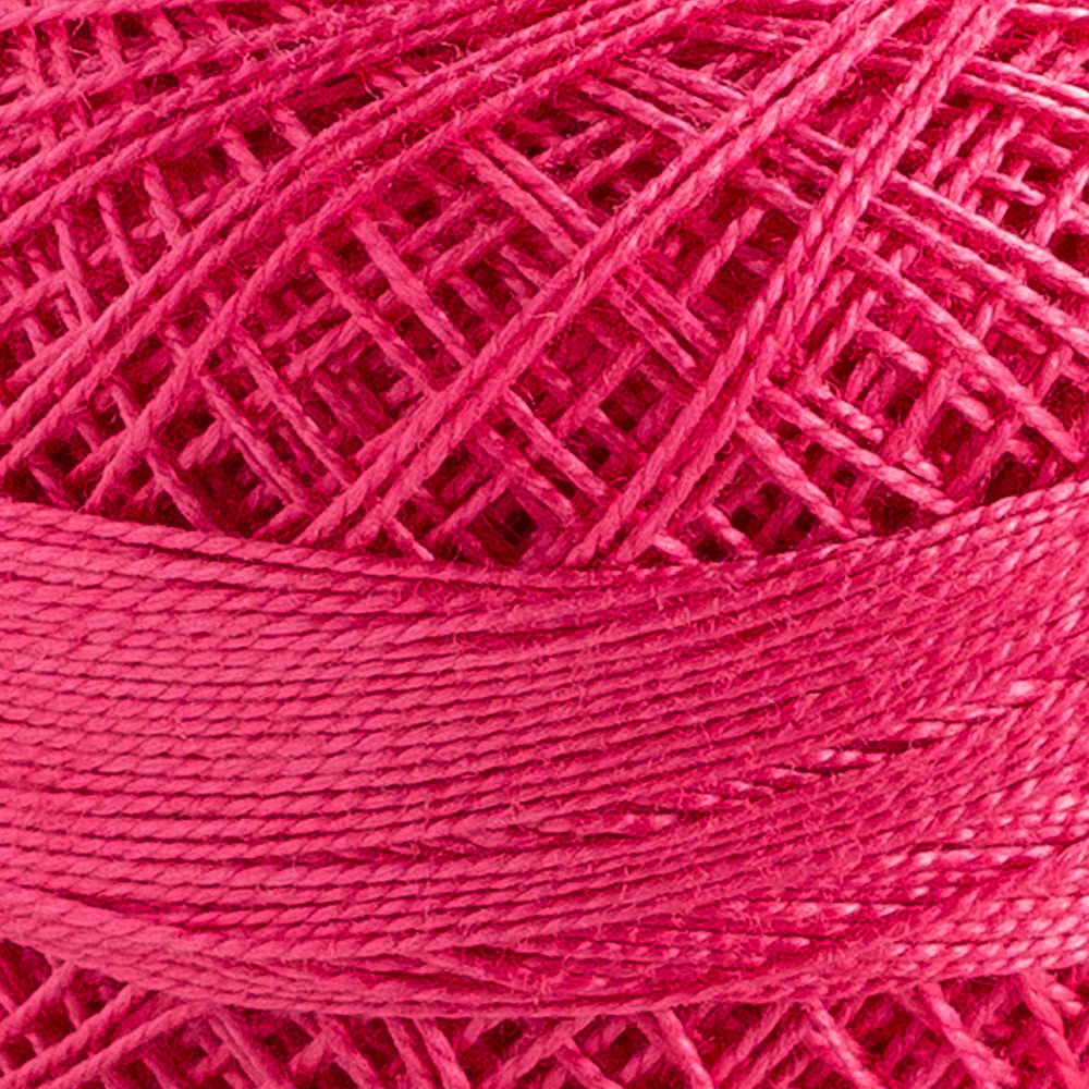 Domino Cotton Perle Size 12 Embroidery Thread (5 g), Pink - 4590012-K0214 - Image 3