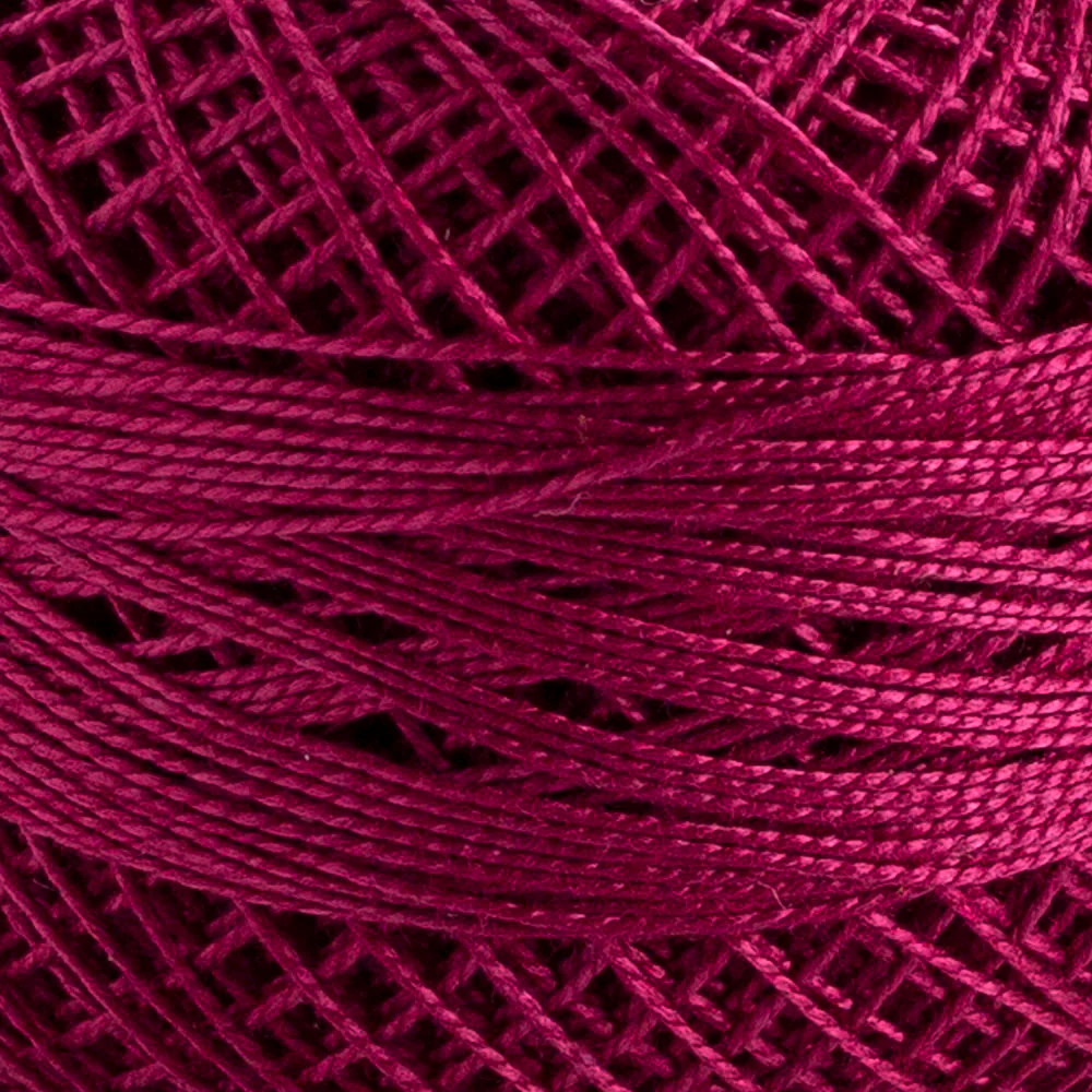 Domino Cotton Perle Size 12 Embroidery Thread (5 g), Plum - 4590012-1028 - Image 3