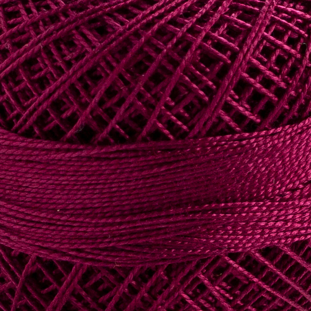 Domino Cotton Perle Size 12 Embroidery Thread (5 g), Plum - 4590012-2070 - Image 3