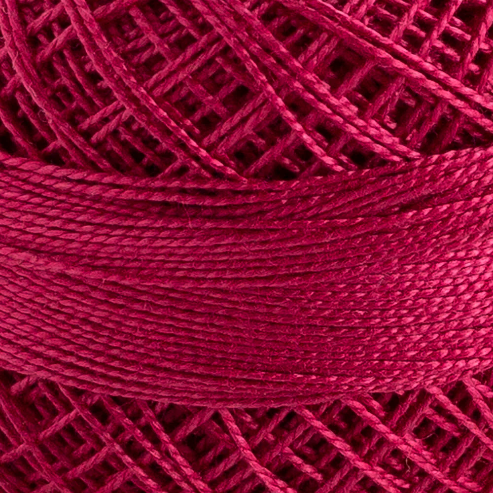 Domino Cotton Perle Size 12 Embroidery Thread (5 g), Plum - 4590012-69 - Image 3