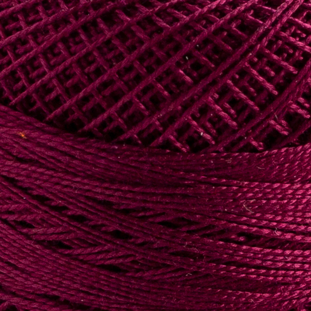 Domino Cotton Perle Size 12 Embroidery Thread (5 g), Plum - 4590012-72 - Image 3