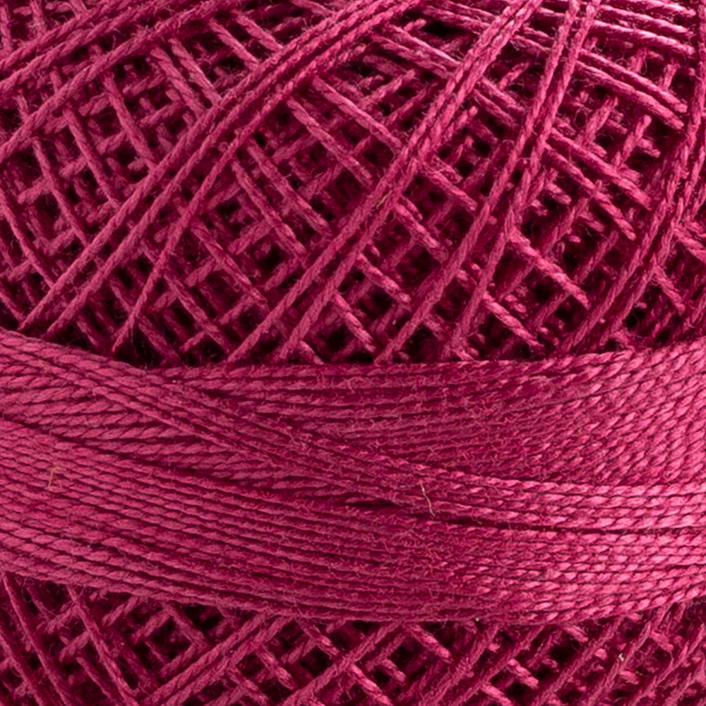 Domino Cotton Perle Size 12 Embroidery Thread (5 g), Plum - 4590012-972 - Image 3