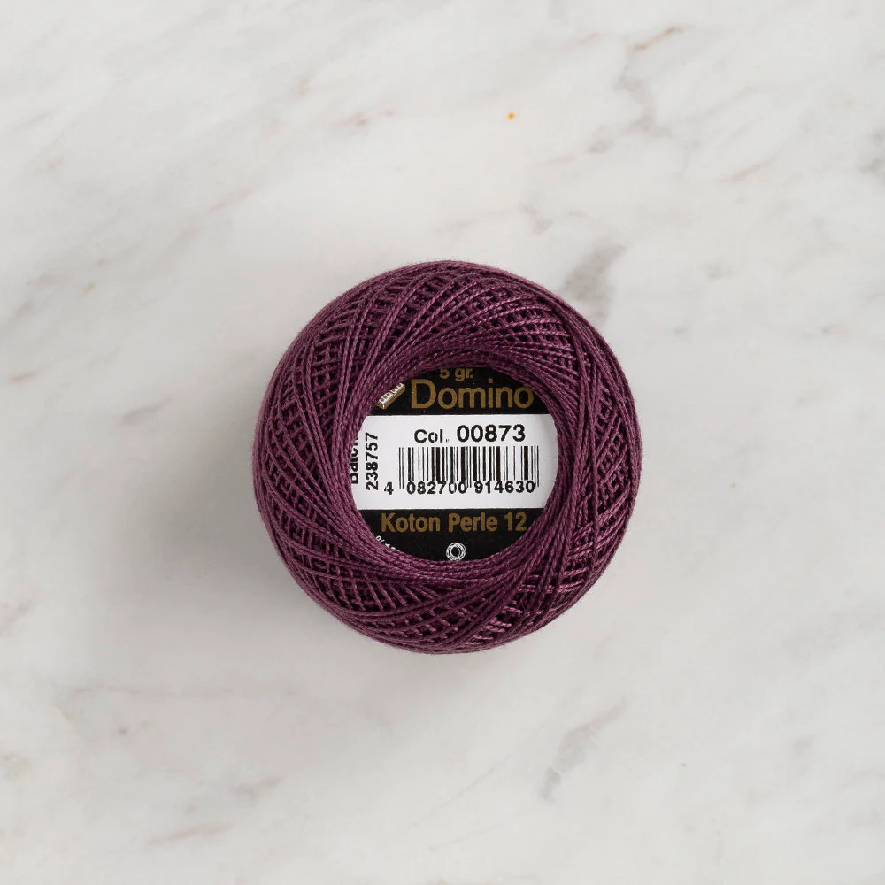 Domino Cotton Perle Size 12 Embroidery Thread (5 g), Purple - 4590012-873 - Image 2