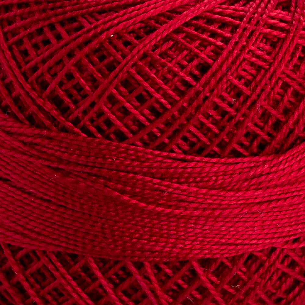 Domino Cotton Perle Size 12 Embroidery Thread (5 g), Red - 4590012-01005 - Image 3