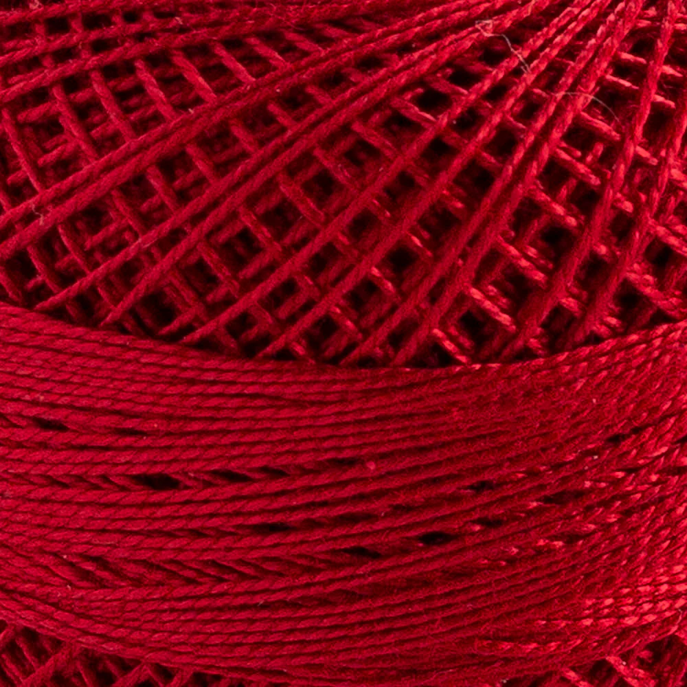 Domino Cotton Perle Size 12 Embroidery Thread (5 g), Red - 4590012-K0031 - Image 3