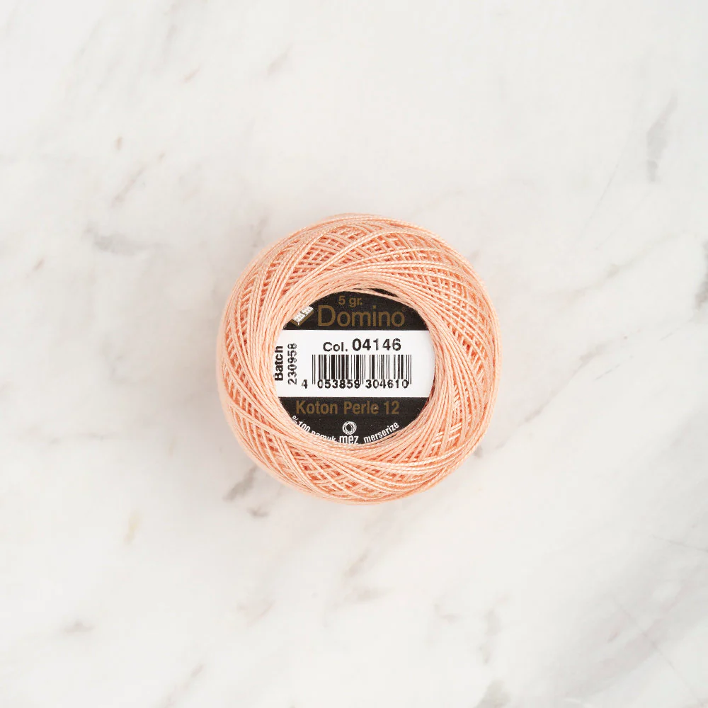 Domino Cotton Perle Size 12 Embroidery Thread (5 g), Tan - 4590012-04146 - Image 2