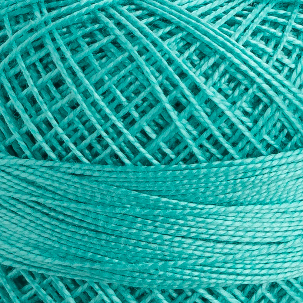 Domino Cotton Perle Size 12 Embroidery Thread (5 g), Turquoise - 4590012-00186 - Image 3