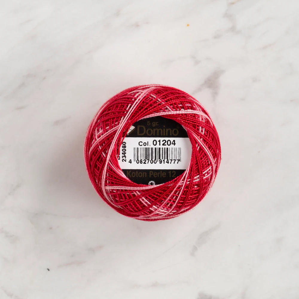 Domino Cotton Perle Size 12 Embroidery Thread (5 g), Variegated - 4590012-1204 - Image 2