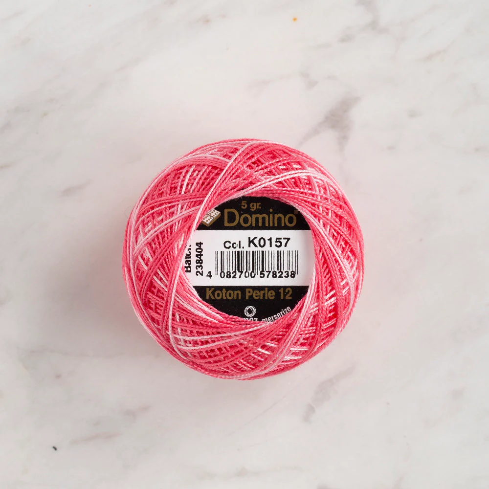 Domino Cotton Perle Size 12 Embroidery Thread (5 g), Variegated - 4590012-K0157 - Image 2