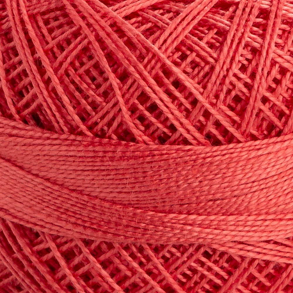Domino Cotton Perle Size 12 Embroidery Thread (5 g), Vermilion - 4590012-01024 - Image 3