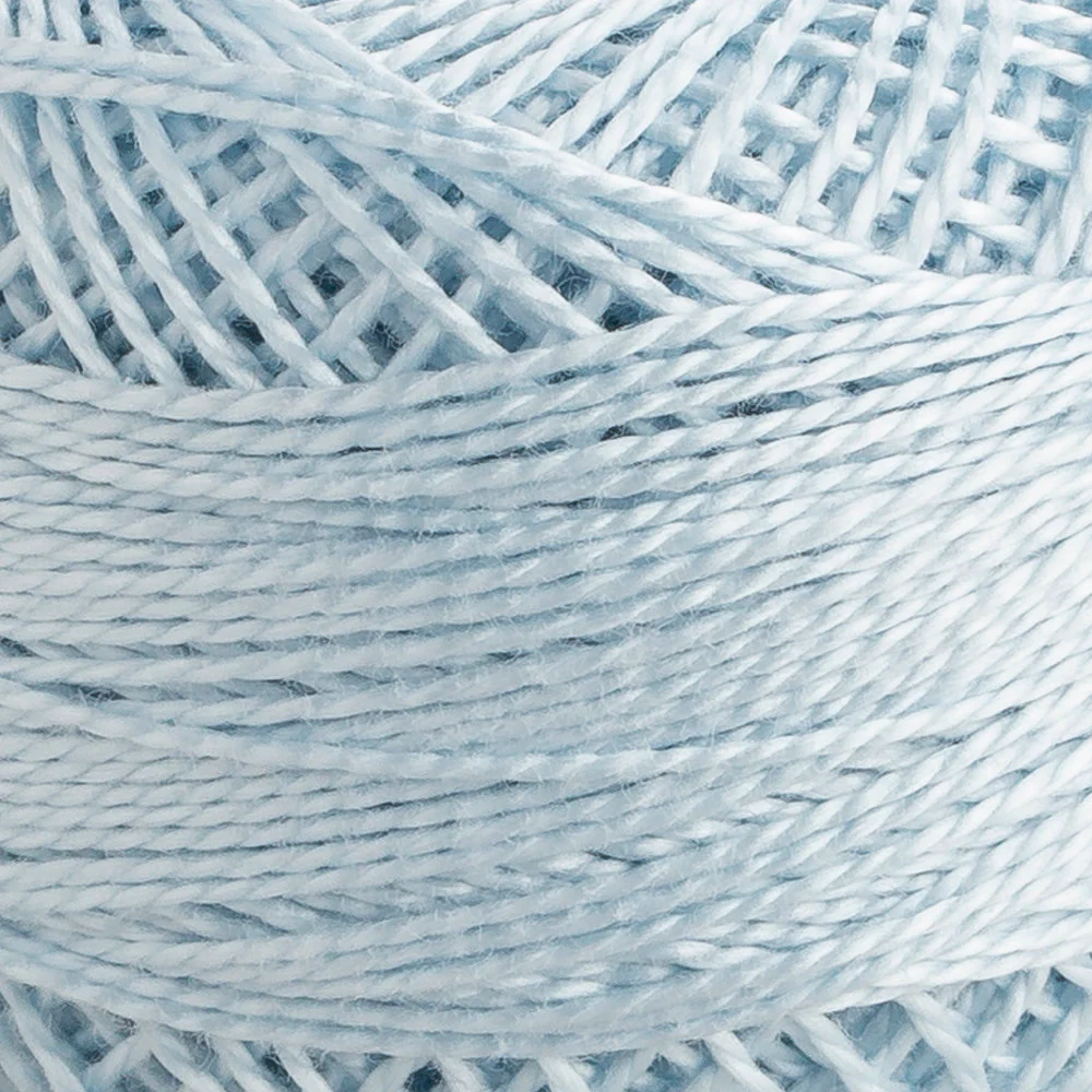 Domino Cotton Perle Size 8 Embroidery Thread (8 g), Baby Blue - 4598008-01031 - Image 3