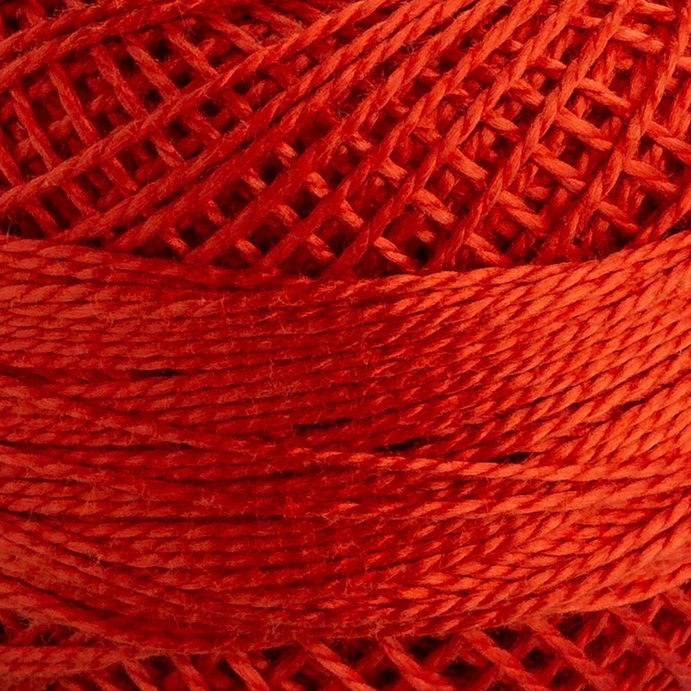 Domino Cotton Perle Size 8 Embroidery Thread (8 g), Dark Brick - 4598008-00340 - Image 3