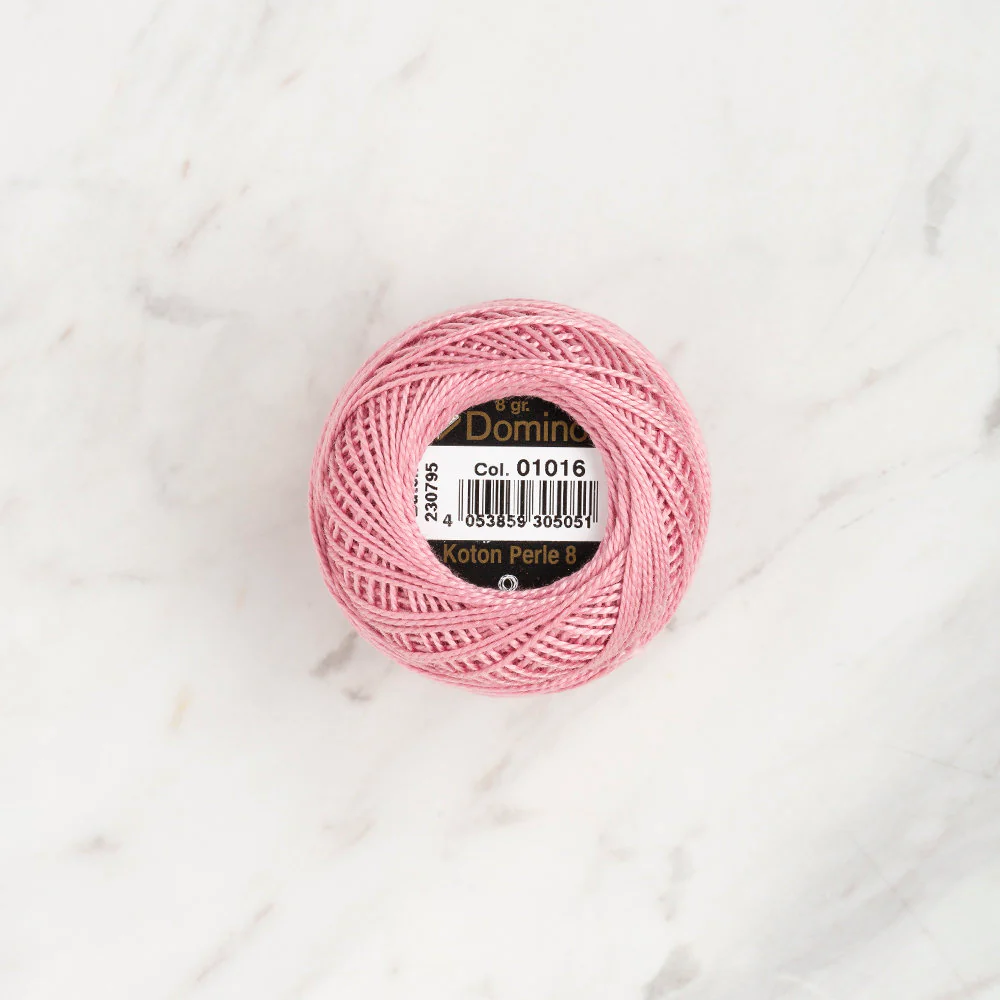 Domino Cotton Perle Size 8 Embroidery Thread (8 g), Dark Lilac - 4598008-01016 - Image 2