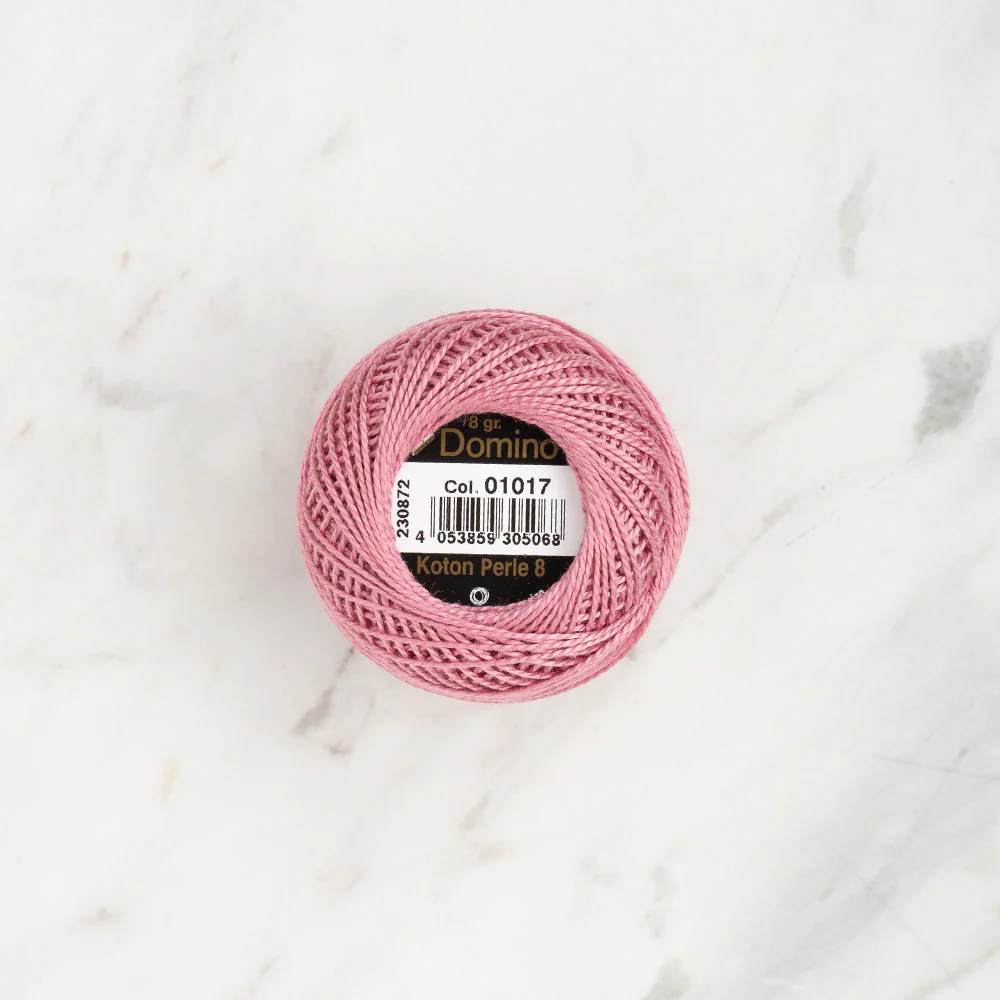 Domino Cotton Perle Size 8 Embroidery Thread (8 g), Dark Lilac - 4598008-01017 - Image 2