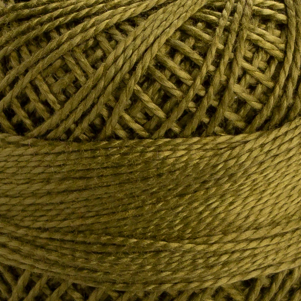 Domino Cotton Perle Size 8 Embroidery Thread (8 g), Green - 4598008-00845 - Image 3