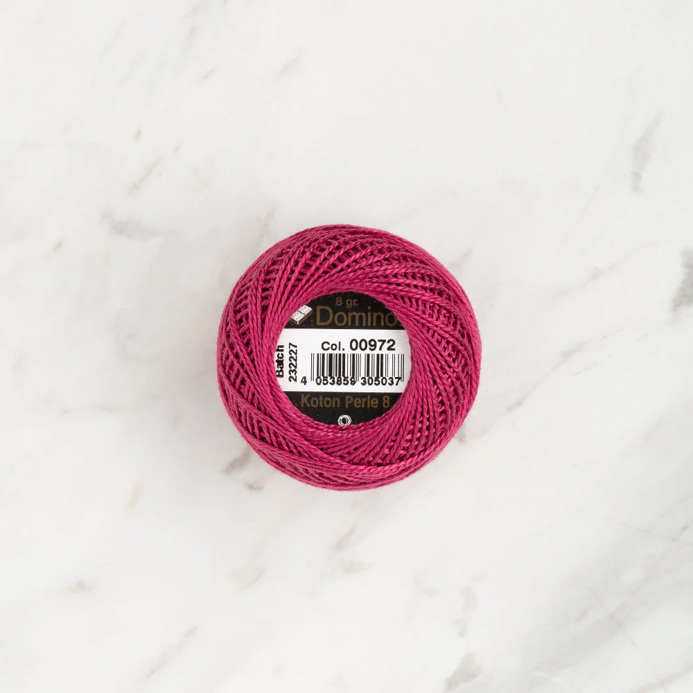 Domino Cotton Perle Size 8 Embroidery Thread (8 g), Light PLum - 4598008-00972 - Image 2