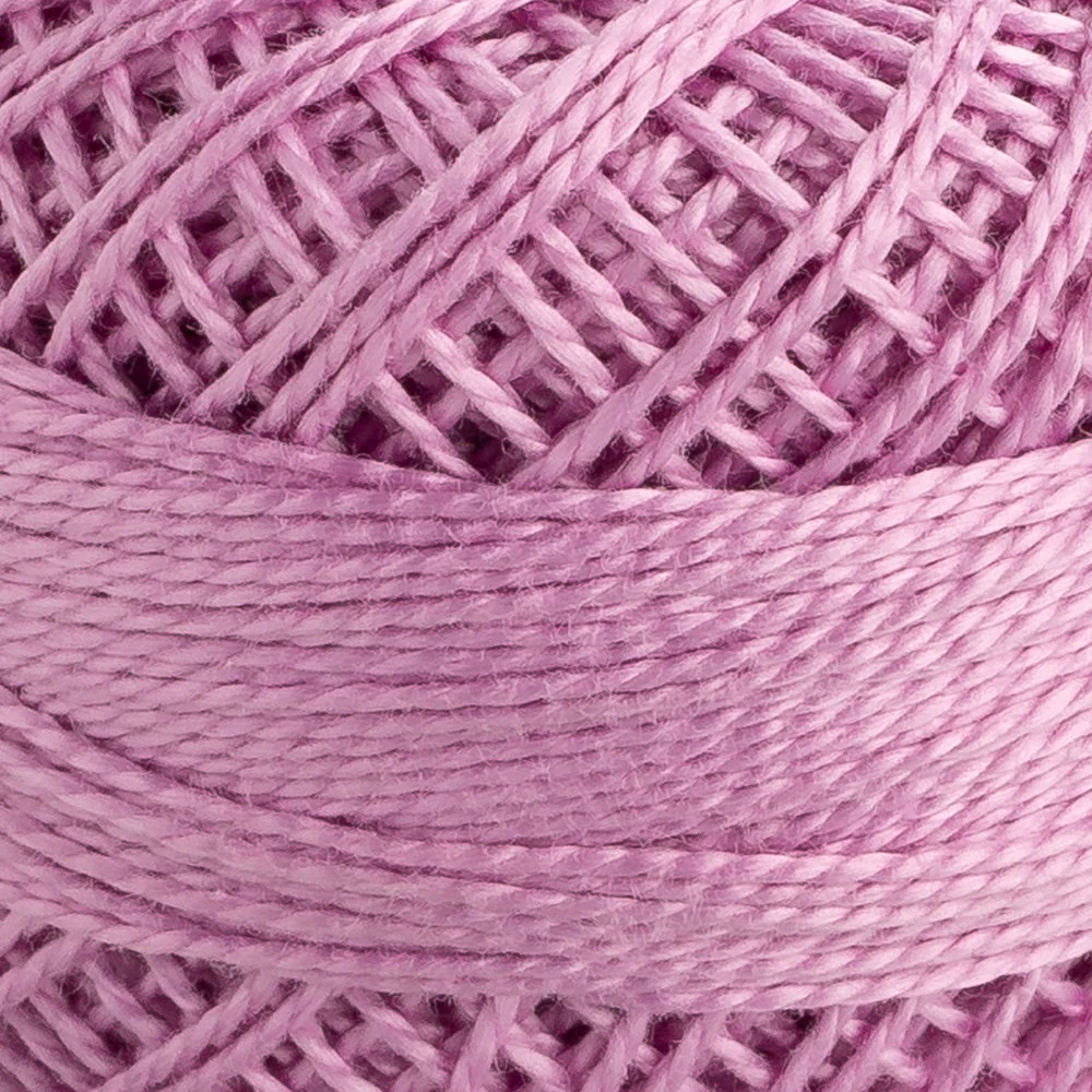Domino Cotton Perle Size 8 Embroidery Thread (8 g), Lilac - 4598008-00090 - Image 3