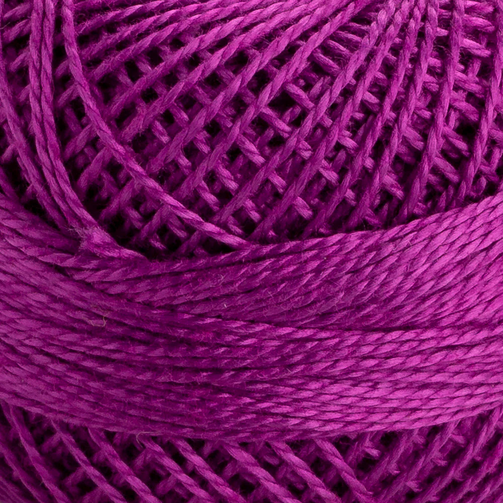 Domino Cotton Perle Size 8 Embroidery Thread (8 g), Purple - 4598008-00094 - Image 3