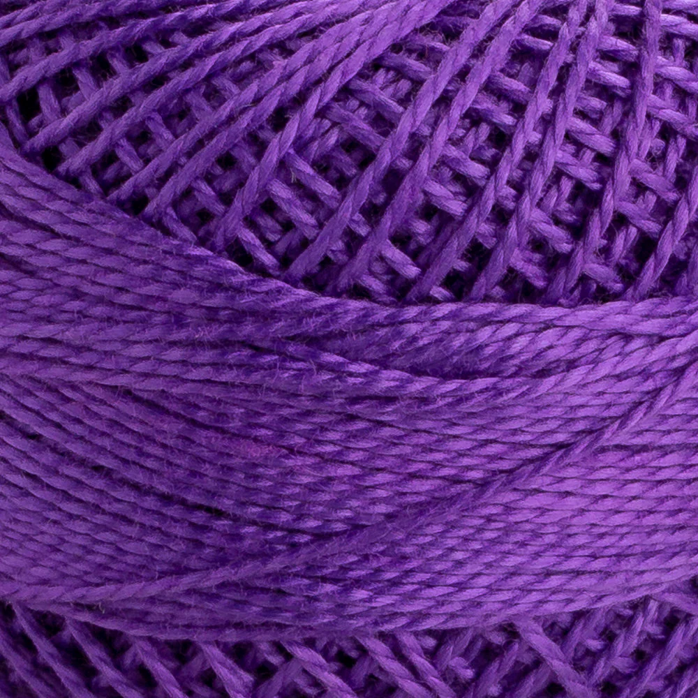 Domino Cotton Perle Size 8 Embroidery Thread (8 g), Purple - 4598008-00111 - Image 3