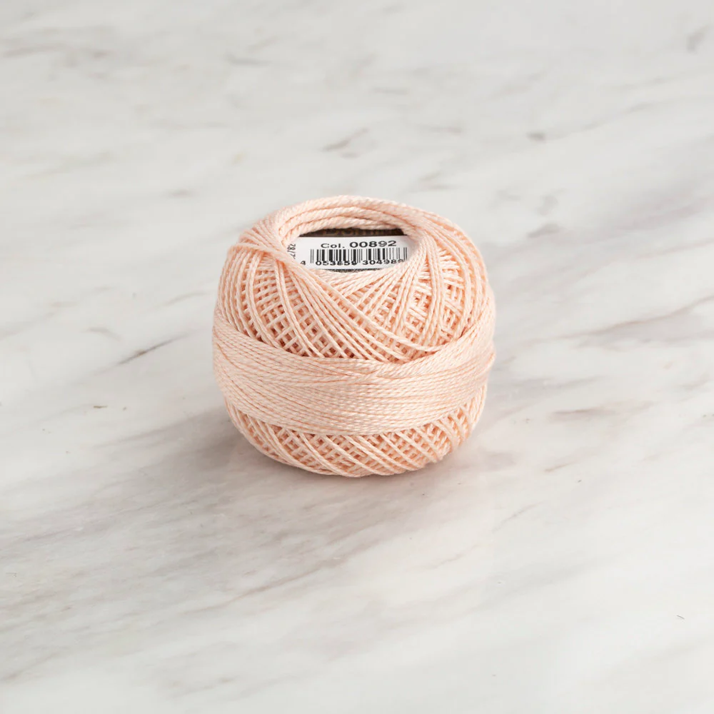 Domino Cotton Perle Size 8 Embroidery Thread (8 g), Tan - 4598008-00892