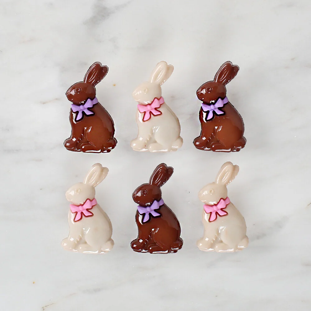 Dress It Up Creative Button Assortment, Chocolate Bunnies - 10876 - Image 2