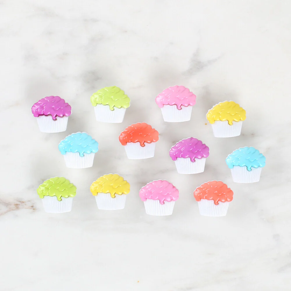 Dress It Up Creative Button Assortment, Cupcakes - 4618 - Image 2