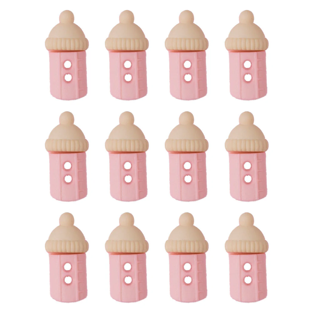 Dress It Up Creative Button Assortment, Cute Baby Bottle Girl - 6939
