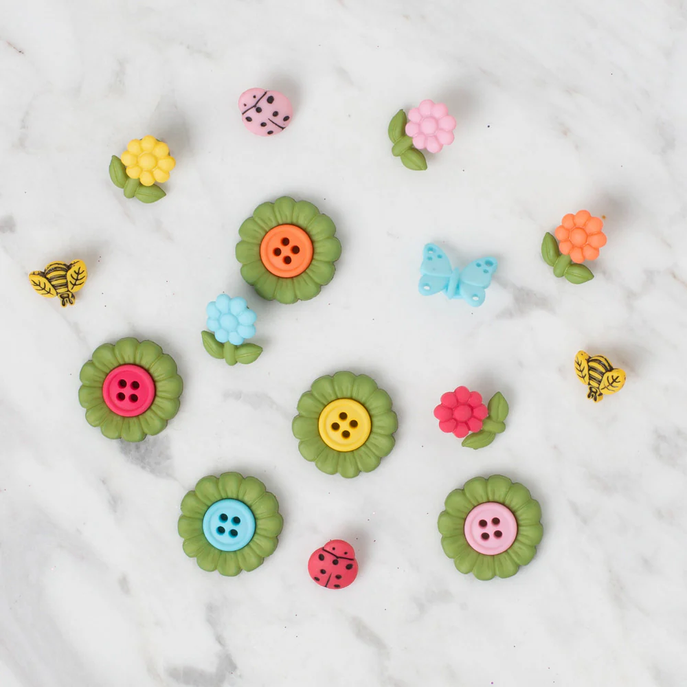 Dress It Up Creative Button Assortment, It's Your Time To Blossom - Image 2