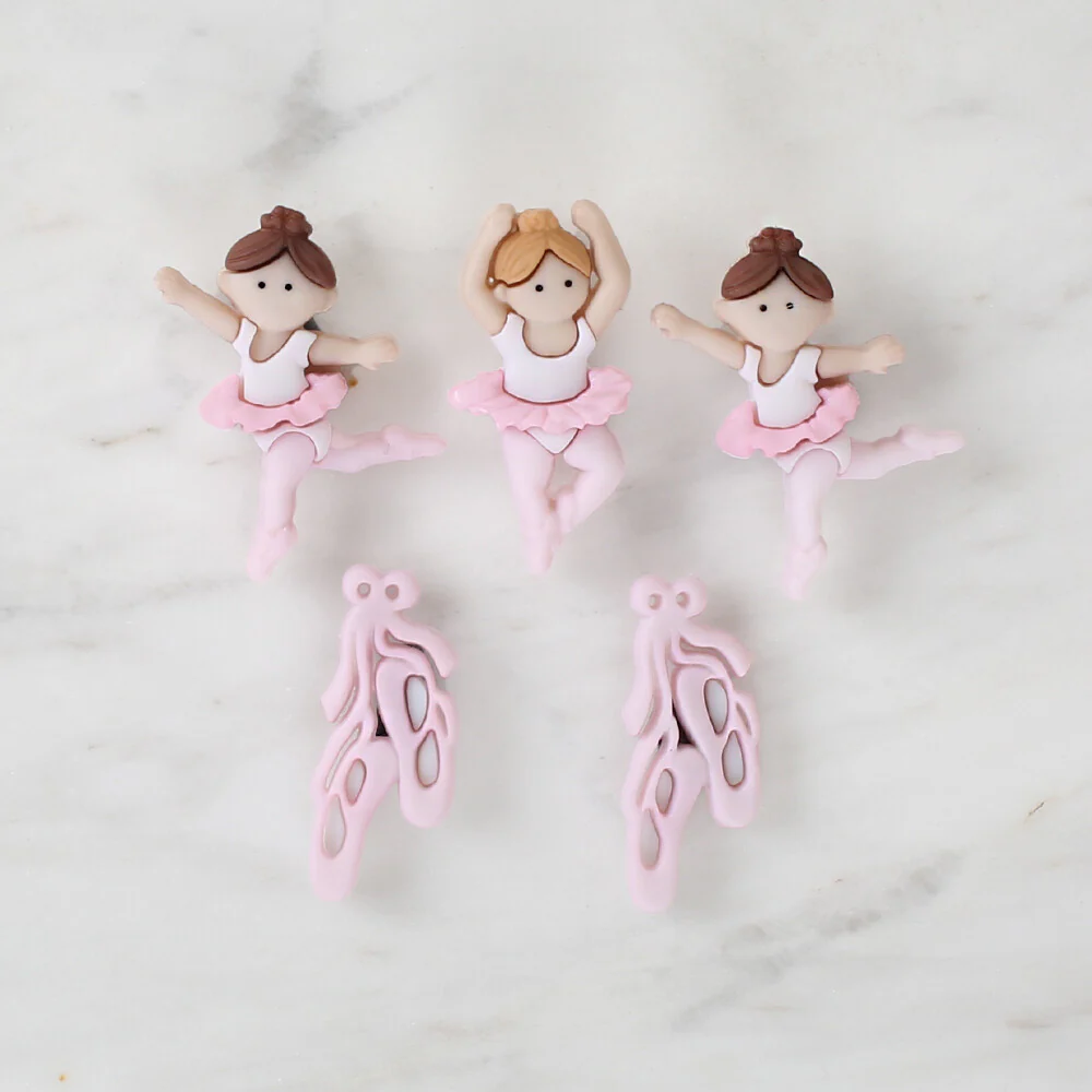 Dress It Up Creative Button Assortment, Little Ballerinas - 6954 - Image 2