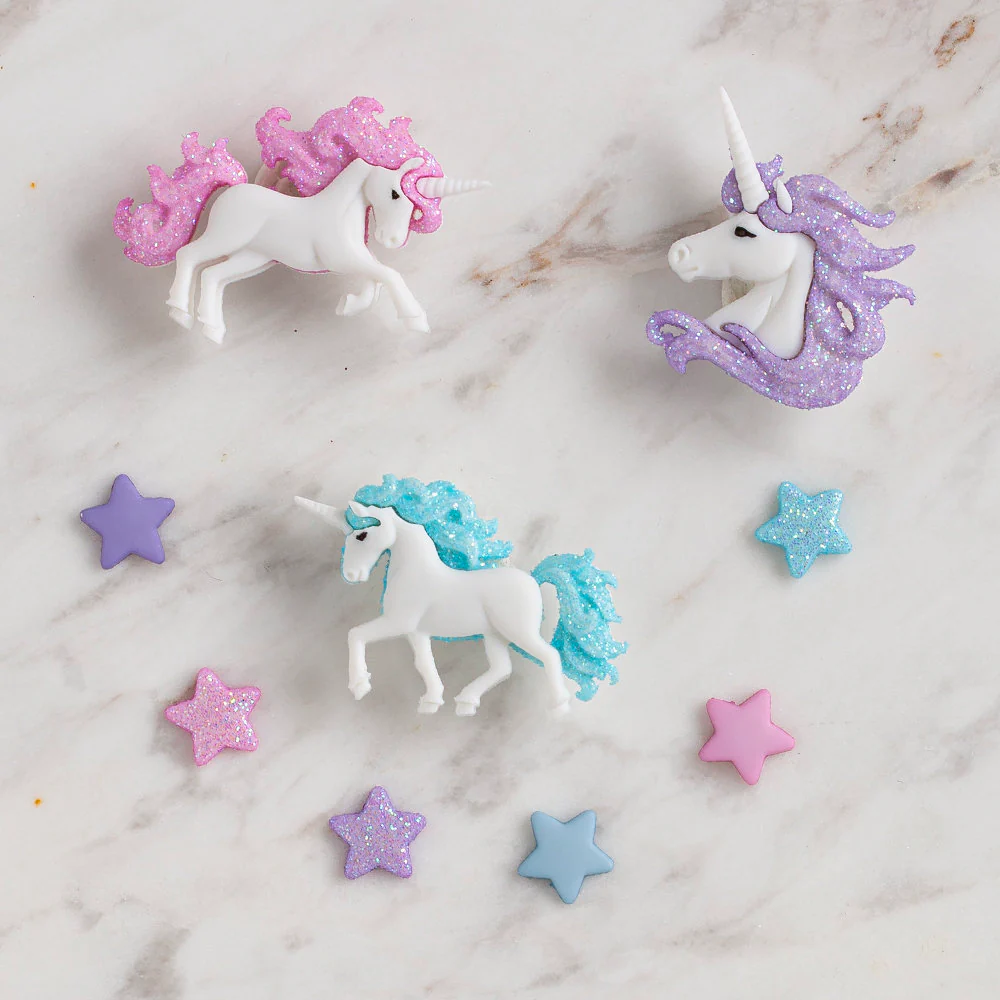 Dress It Up Creative Button Assortment, Magical Unicorns - 9357 - Image 2