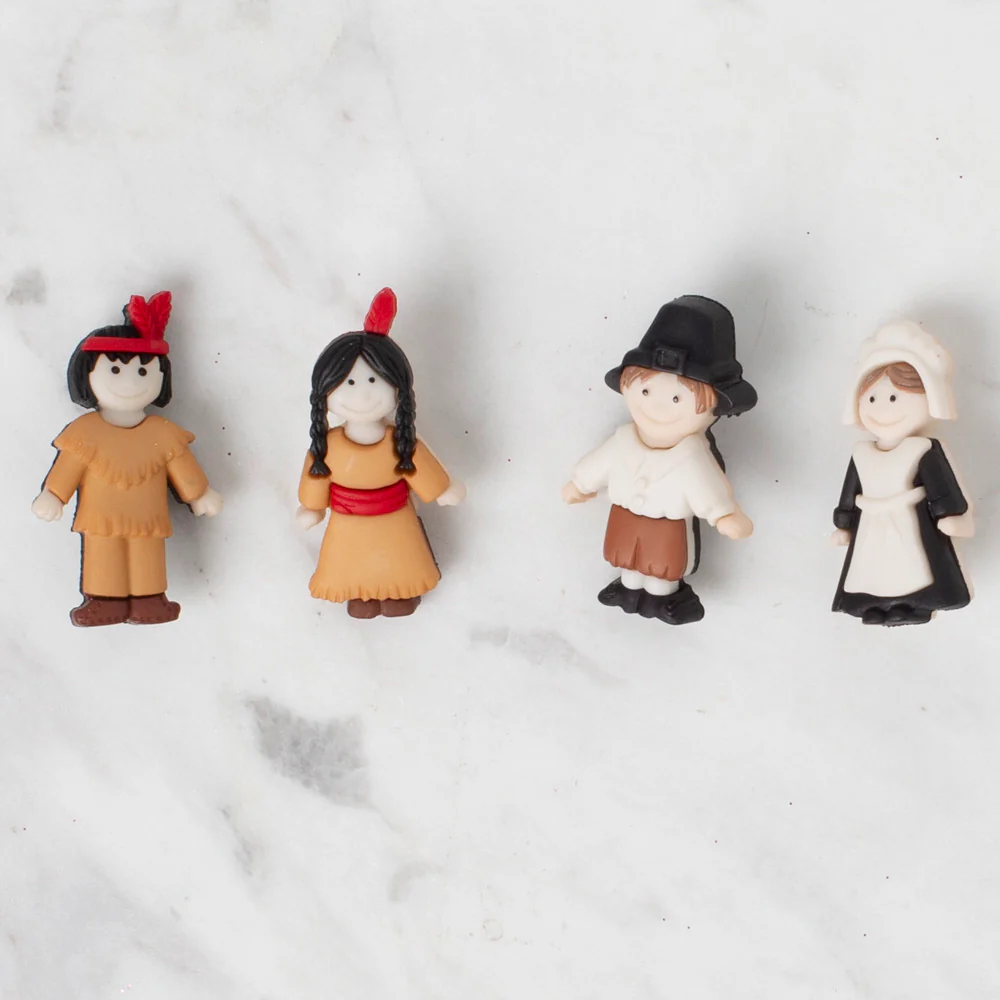 Dress It Up Creative Button Assortment, Pilgrims & Indians - Image 2