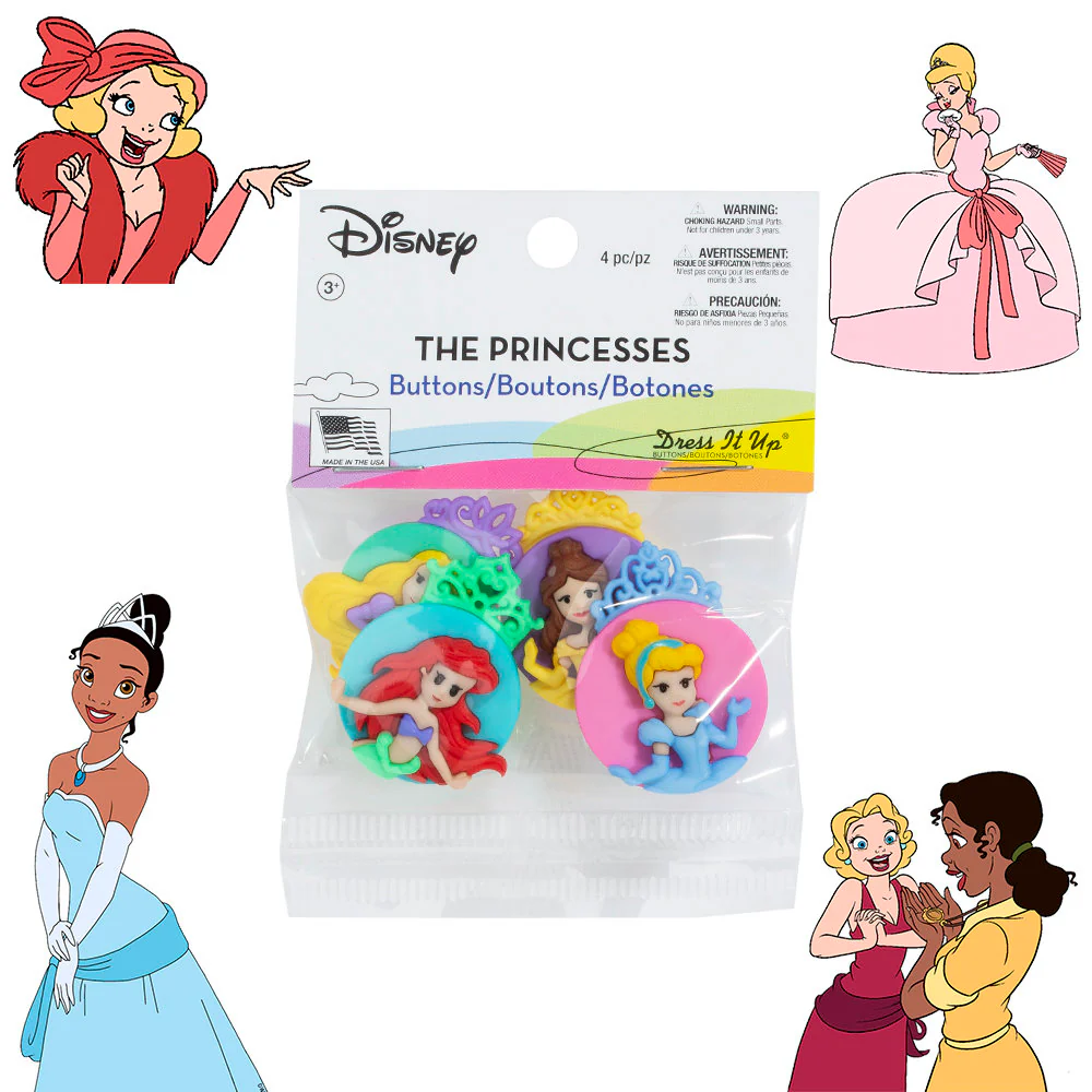 Dress It Up Creative Button Assortment, The Princess - 7745