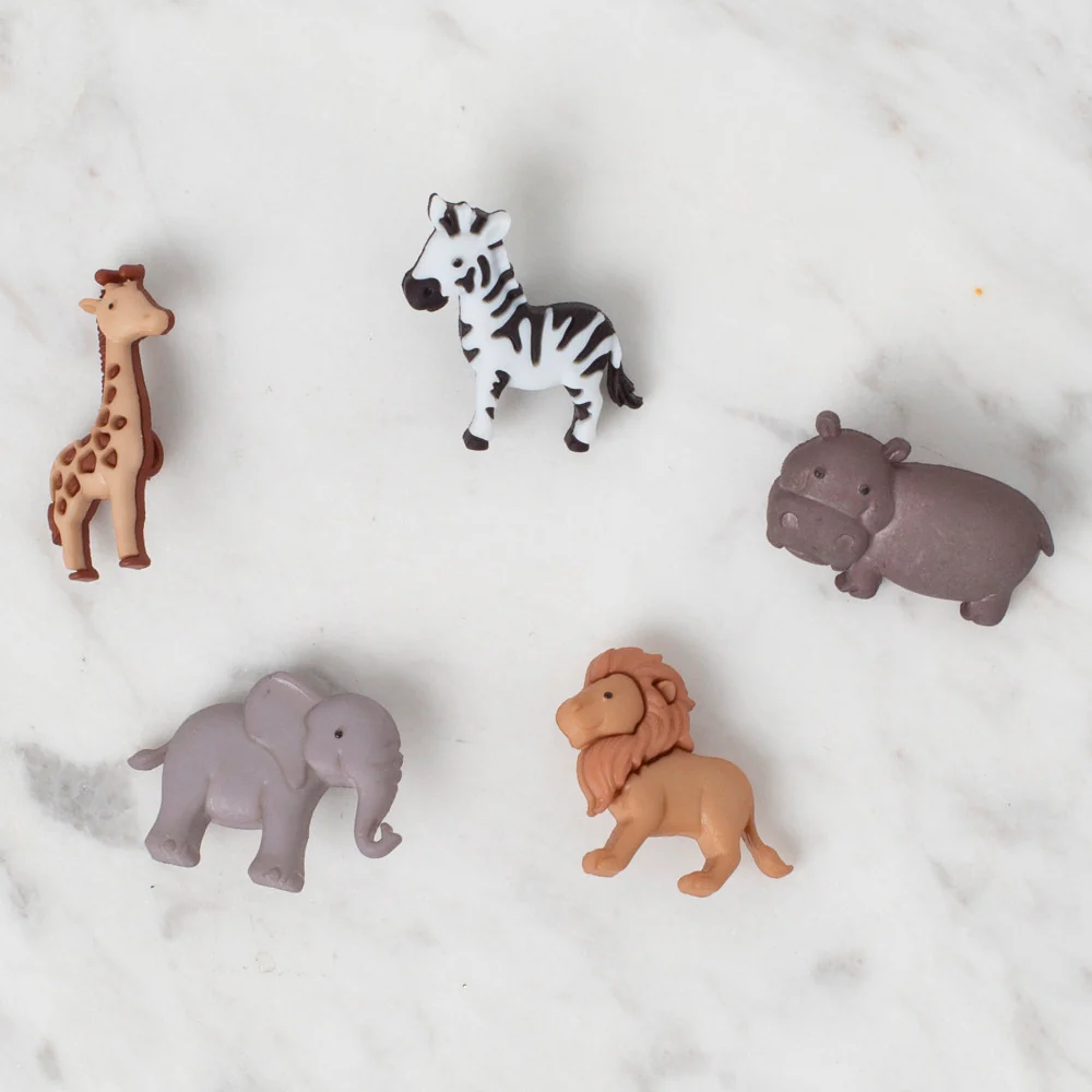 Dress It Up Creative Button Assortment, Zoo Cuties - Image 2