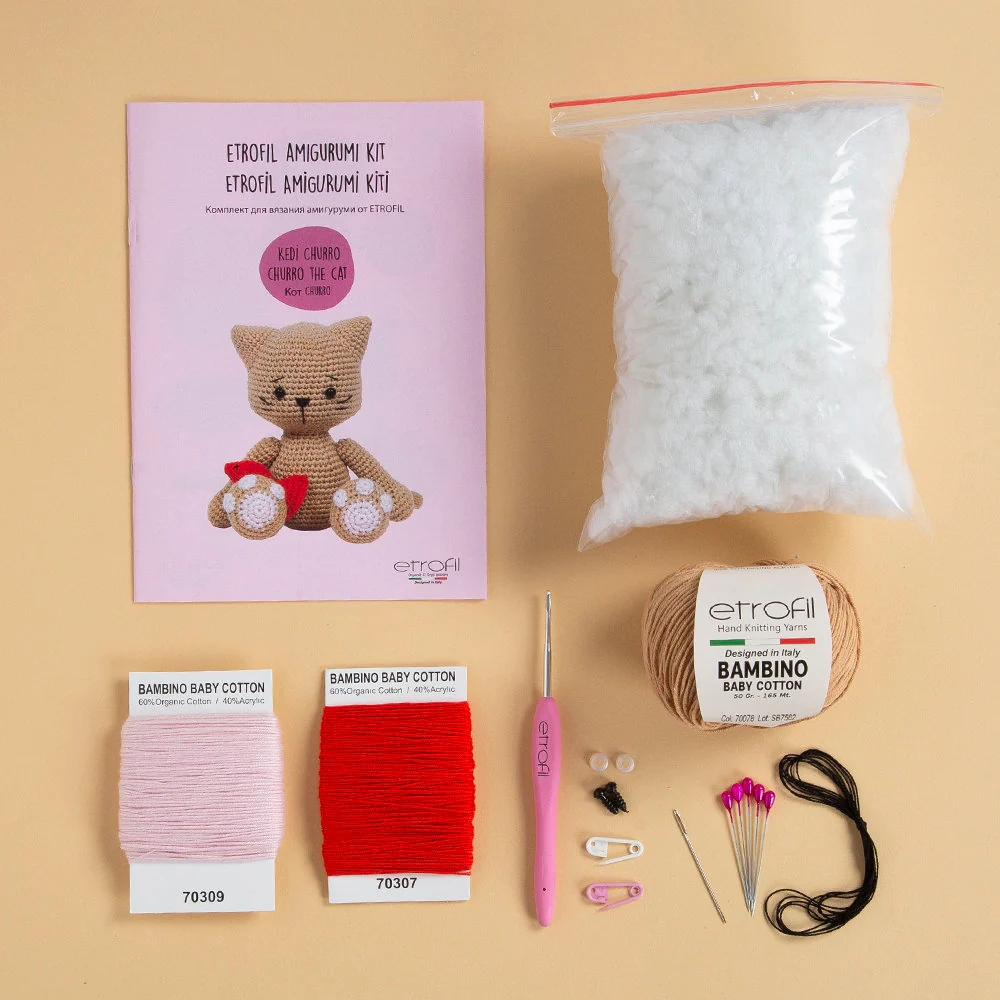 Etrofil Amigurumi Kit, Churro The Cat - AB001 - Image 2