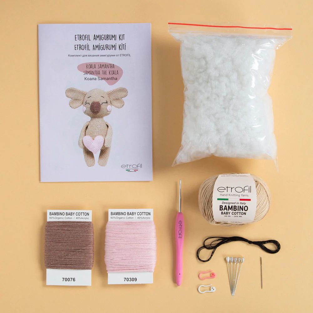 Etrofil Amigurumi Kit, Samantha The Koala - AB002 - Image 2