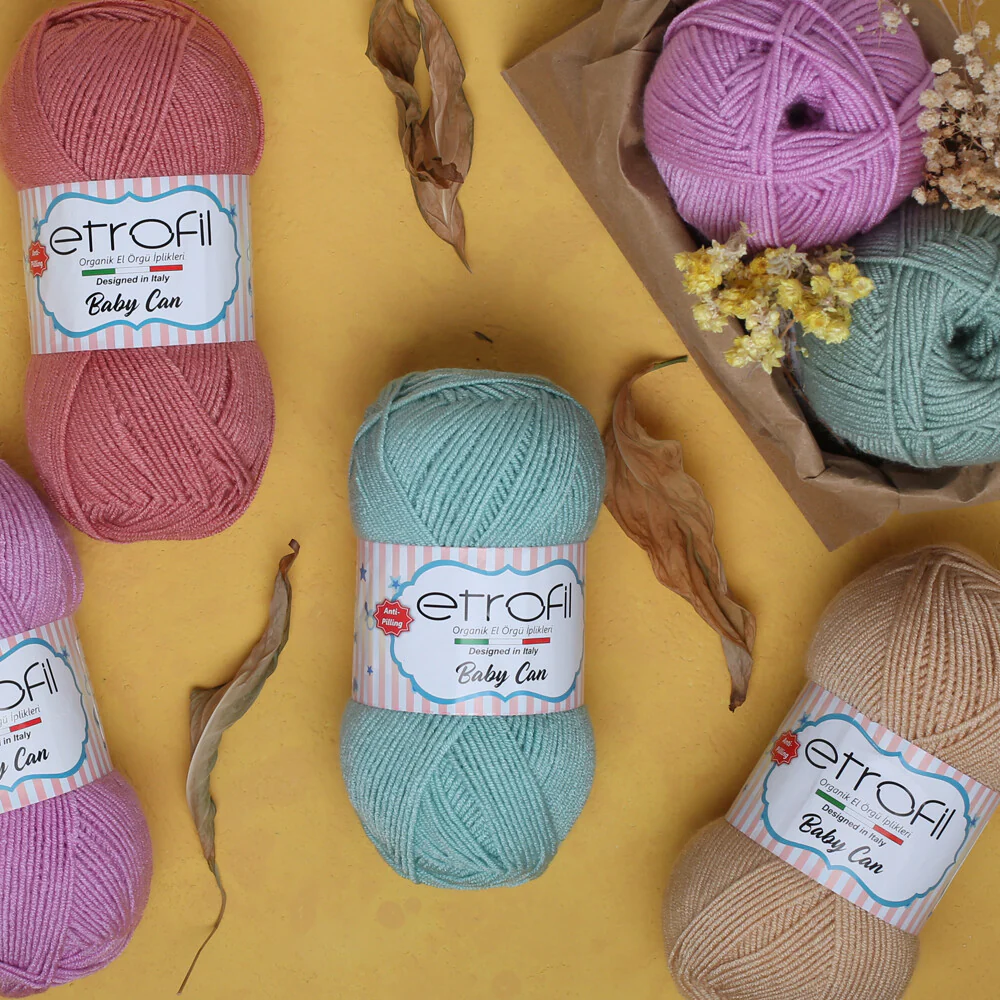 Etrofil Baby  Joy Knitting Yarn, Fuchsia - 80036 - Image 3