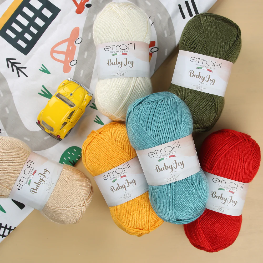 Etrofil Baby Joy Knitting Yarn, Green- 80004 - Image 6