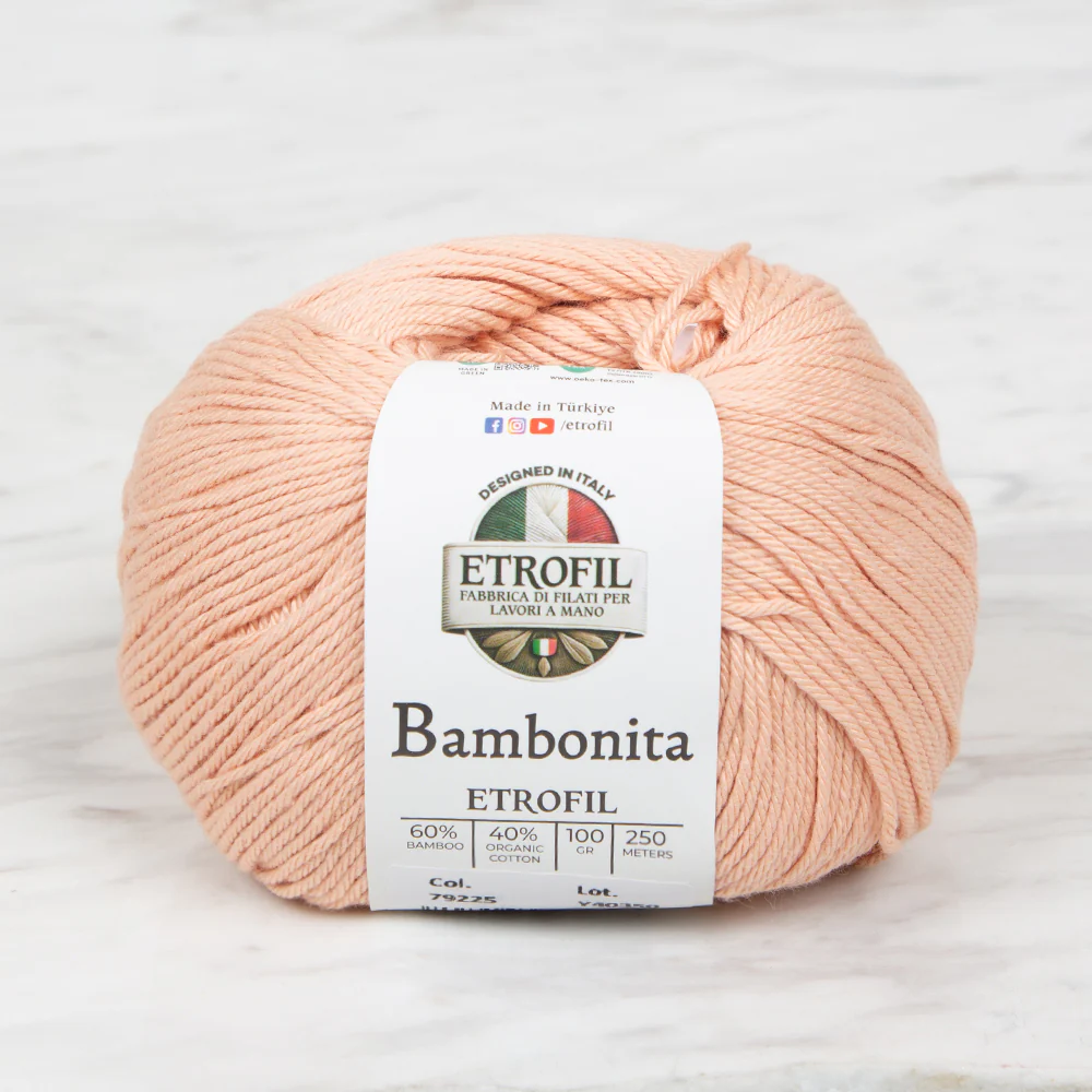 Etrofil Bambonita Hand Knitting Yarn ,Skin Colour 79225