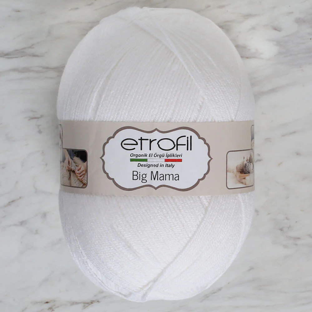 Etrofil Big Mama Yarn, White - 310
