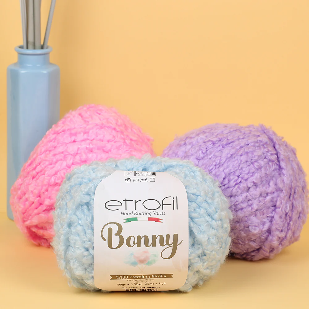 Etrofil Bonny Hand Knitting Yarn, Cream - 71057 - Image 3
