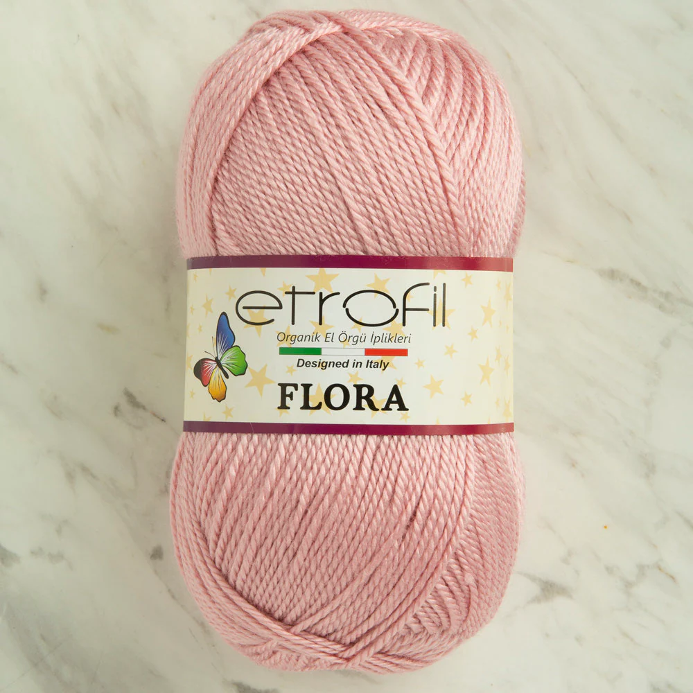 Etrofil Flora Knitting Yarn, Light Dusty Rose - 73029